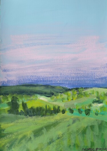 POINT DE VUE Schilderij getiteld "POINT DE VUE" door Georges Roques, Origineel Kunstwerk, Acryl