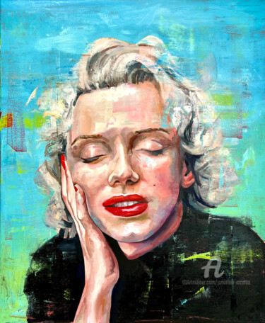 Painting titled "M.M." by Jonathan Mcafee, Original Artwork, Oil