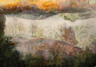 绘画 标题为“BRUMES D'AUTOMNE” 由Claudine Lopez, 原创艺术品, 丙烯
