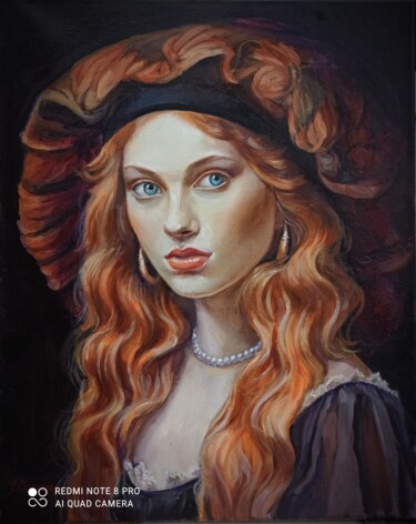 Painting titled "Hollandaise l'époqu…" by Eugenie Chervonna (Allet), Original Artwork, Oil