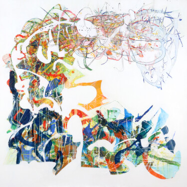 绘画 标题为“Untitled (Manifest)” 由Arnold August Nobis, 原创艺术品, 丙烯