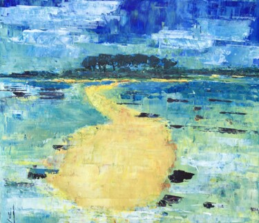 Peinture intitulée "ILES DE BROUEL" par Valerie   Jouve, Œuvre d'art originale, Acrylique Monté sur Châssis en bois