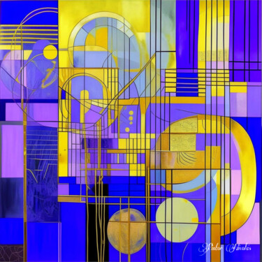 Digital Arts titled "«Purple horizons”" by Pintor Nicolas, Original Artwork, 2D Digital Work