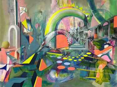 Pintura titulada "Portal Mystique" por Abol Bahadori, Obra de arte original, Acrílico