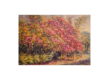 Flame Of The Forest ONE Peinture intitulée "Flame Of The Forest…" par Atthaporn Rosedis, Œuvre d'art originale, Acrylique Monté sur Châssis en bois