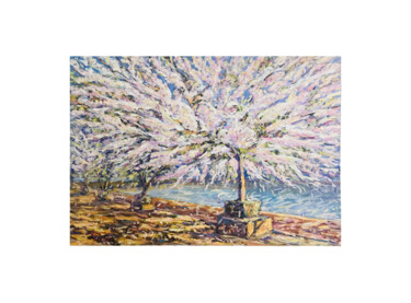 Painting titled "Flame Of The Forest…" by Atthaporn Rosedis, Original Artwork, Acrylic Mounted on Wood Stretcher frame