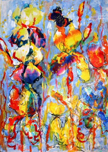 "Fantasy with Flower…" başlıklı Tablo Rakhmet Redzhepov tarafından, Orijinal sanat, Akrilik