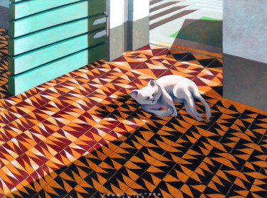 绘画 标题为“The entrance of the…” 由Federico Cortese, 原创艺术品, 油