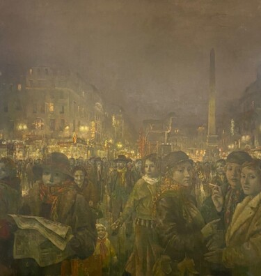 Painting titled "Dernière soirée de…" by Igor Bitman, Original Artwork, Oil
