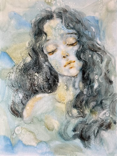 Painting titled "Twilight is not nig…" by Isolde Pavlovskaya, Original Artwork, Oil Mounted on Cardboard