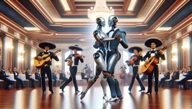 数字艺术 标题为“Rhythms of the Futu…” 由Alberto Capitani, 原创艺术品, AI生成的图像