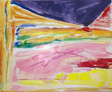 Painting titled "VALENSOLE" by Bernard Goeytes, Original Artwork, Acrylic