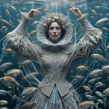 数字艺术 标题为“Underwater_112” 由Egidoro, 原创艺术品, AI生成的图像
