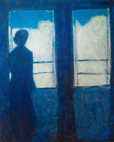 绘画 标题为“attente” 由Jean-Pierre Piccin, 原创艺术品, 丙烯