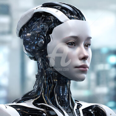 数字艺术 标题为“Emotions - Robot te…” 由Reskatorsilver, 原创艺术品, 数字打印