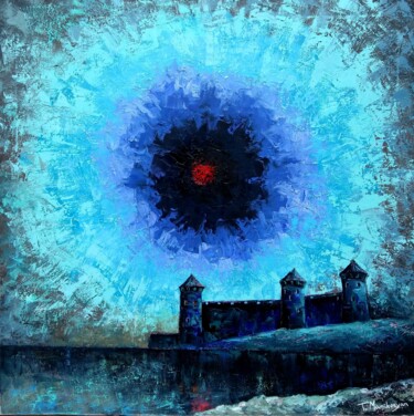 제목이 "Night"인 미술작품 Tigran Mamikonyan로, 원작, 기름 나무 들것 프레임에 장착됨