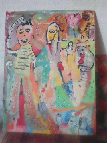 Peinture intitulée "La danse" par Fréderic Byloos, Œuvre d'art originale, Acrylique