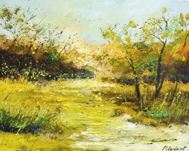 绘画 标题为“Marshes” 由Pol Ledent, 原创艺术品, 油 安装在木质担架架上