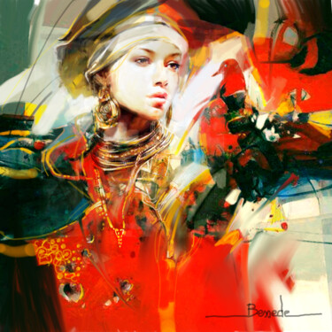 数字艺术 标题为“Le messager” 由Christian Bessede, 原创艺术品, 数字油画