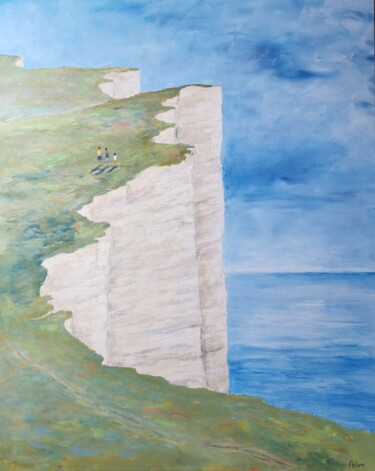 Peinture intitulée "LA CORNICHE" par Michel Adam, Œuvre d'art originale, Acrylique