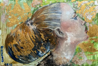 Peinture intitulée "Tiger Skin Jasper" par Lisbeth Buonanno, Œuvre d'art originale, Huile