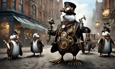 Цифровое искусство под названием "At the parade" - Machnolga, Подлинное произведение искусства, Цифровая живопись