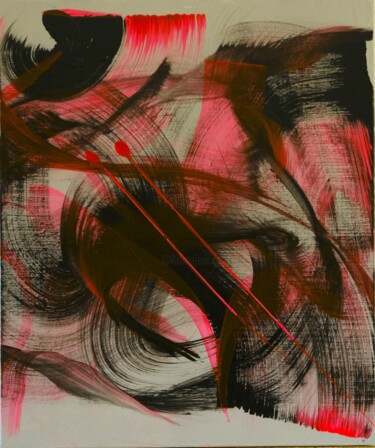 Painting titled "Voyage au bout de l…" by Monique Kawka, Original Artwork, Acrylic