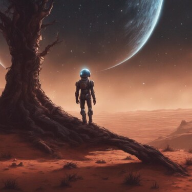 Цифровое искусство под названием "Life is far away" - Machnolga, Подлинное произведение искусства, Цифровая живопись