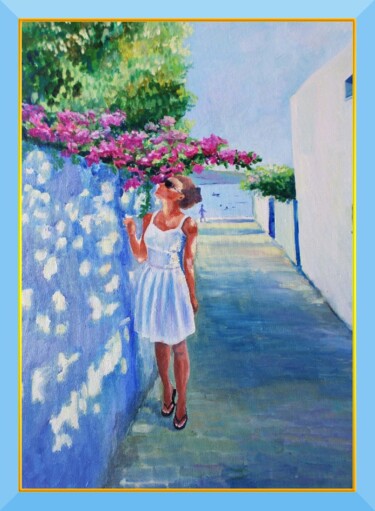 "Bodrum and me" başlıklı Tablo Anna Polat tarafından, Orijinal sanat, Petrol