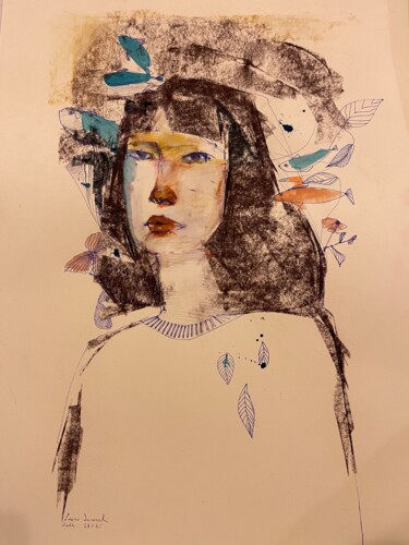 图画 标题为“Introspections 1” 由Lorena Iavorschi, 原创艺术品, 粉彩