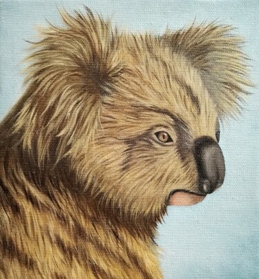 Pintura intitulada "Peinture, etude sur…" por Steivan Loundou, Obras de arte originais, Óleo Montado em Cartão