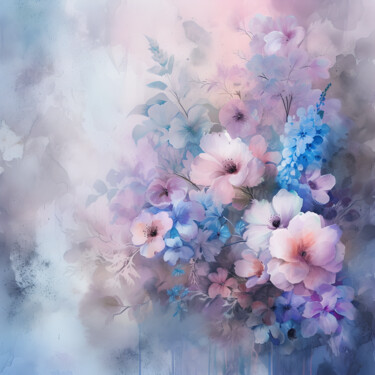 Watercolor Bliss 数字艺术 标题为“Watercolor Bliss” 由Olga Volna, 原创艺术品, 数字油画