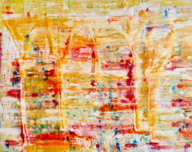Malerei mit dem Titel "Wald 12" von Ilir Osmani (Art Brovina), Original-Kunstwerk, Acryl