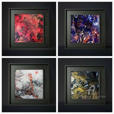 绘画 标题为“The four elements” 由Harald Brandl, 原创艺术品, 丙烯