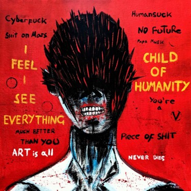 Message From the Future Painting titled "Message From the Fu…" by Vaxo Lang, Original Artwork, Acrylic