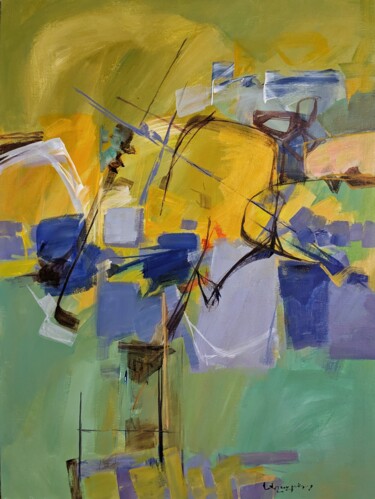 Painting titled "composition SP 3" by Armen Ghazayran (Nem), Original Artwork, Acrylic