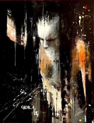 Peinture intitulée "Disparition" par Alric Cazal, Œuvre d'art originale, Acrylique Monté sur Châssis en bois