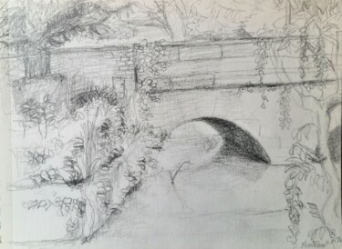 Dessin intitulée "A l'abri du petit p…" par Nathalie Gautier, Œuvre d'art originale, Crayon