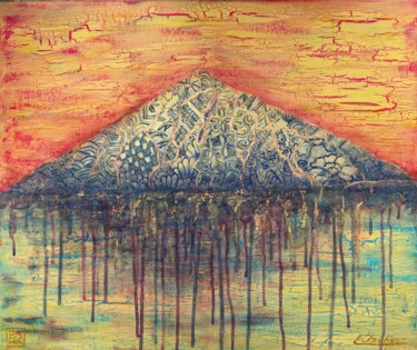 "Niesen" başlıklı Tablo Elena Stauffer tarafından, Orijinal sanat, Akrilik Ahşap Sedye çerçevesi üzerine monte edilmiş