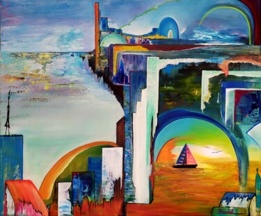 "Partir à la découve…" başlıklı Tablo Isabelle Géraud tarafından, Orijinal sanat, Akrilik