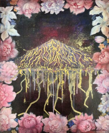 绘画 标题为“Majestätischer Nies…” 由Elena Stauffer, 原创艺术品, 丙烯 安装在木质担架架上