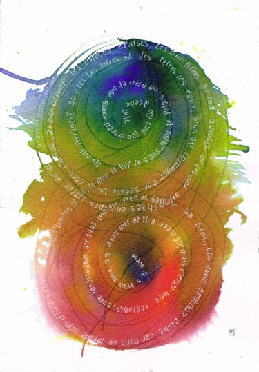 Schilderij getiteld "Métamorphoses d'Ovi…" door Arysque, Origineel Kunstwerk, Inkt
