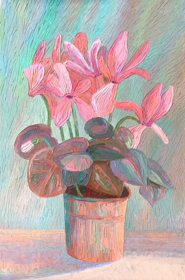 绘画 标题为“Rosy Reflections” 由Nataliia Babotenko, 原创艺术品, 油