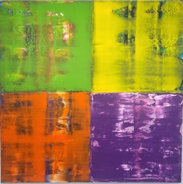 Painting titled "Block" by Vanessa Garcia, Original Artwork, Acrylic
