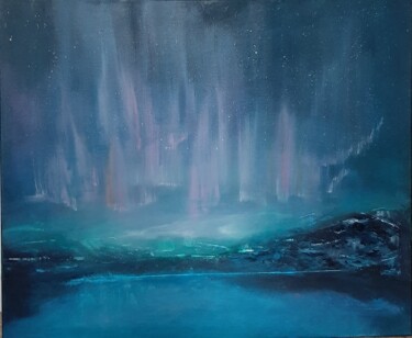绘画 标题为“Aurora borealis 202” 由Alexia-Rose, 原创艺术品, 油