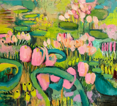 Картина под названием "Acrylic abstract pa…" - Tetiana Lukianchenko, Подлинное произведение искусства, Акрил
