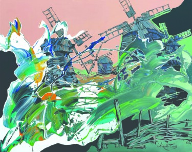 Where the wind plays 绘画 标题为“Where the wind plays” 由Tetiana Ocheredko, 原创艺术品, 丙烯 安装在木质担架架上