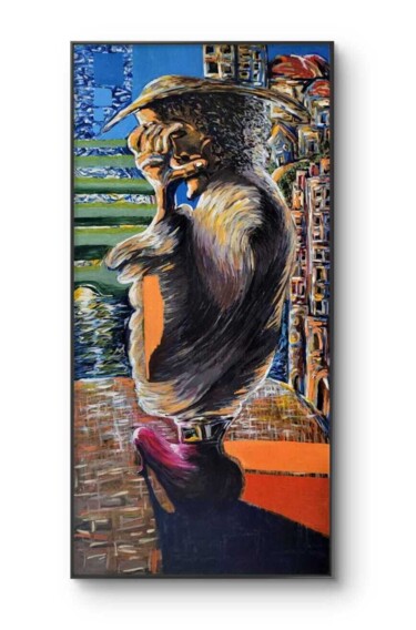 Pittura intitolato "Pirataria Moderna" da Don M. Vargas, Opera d'arte originale, Acrilico