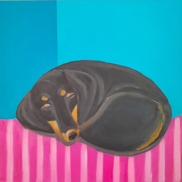 Peinture intitulée "Nice Dream, Honey!" par Barbara Dräger, Œuvre d'art originale, Acrylique Monté sur Châssis en bois