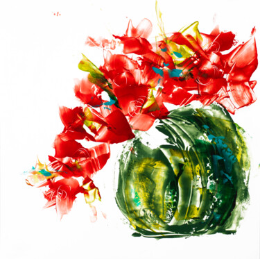 Peinture intitulée "Big Bang sur papier…" par Joelle Kem Lika, Œuvre d'art originale, Acrylique